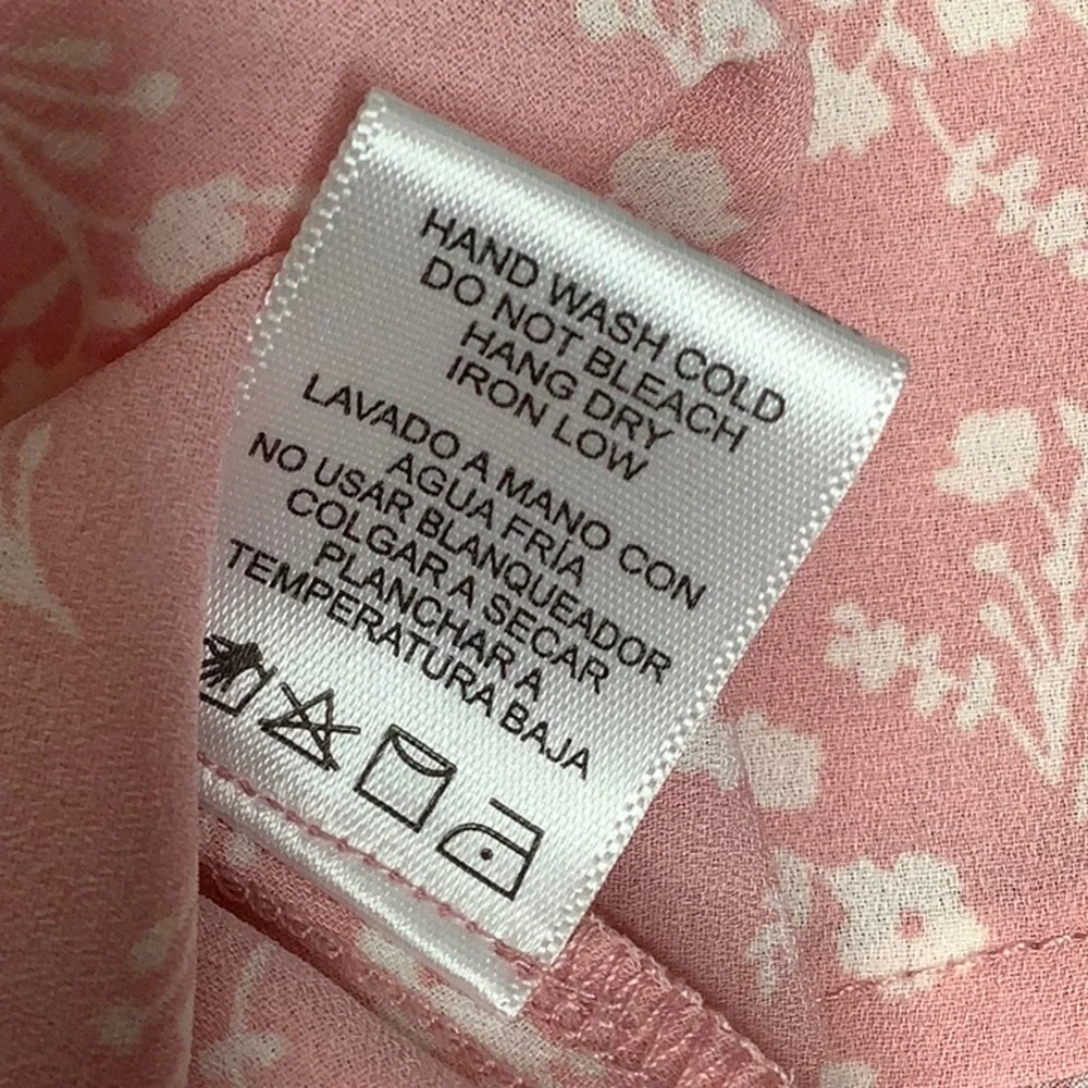 Love Tree Smocked Milkmaid Ditsy Floral Dress Size S - Picture 12 of 14